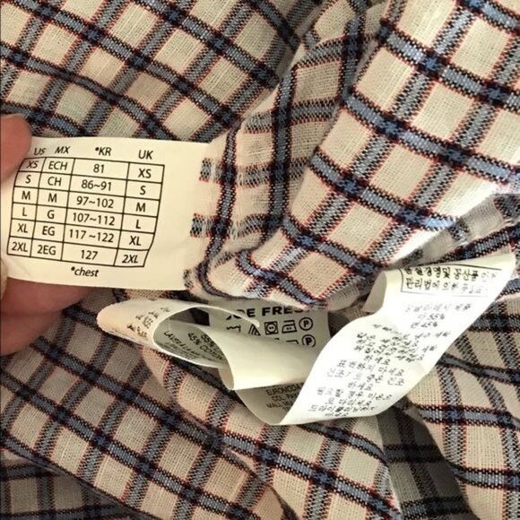 Joe Fresh Mens Casual Plaid Button Down SIZE XLARGE SHIRT  LINEN COTTON MATERIAL - Picture 7 of 8